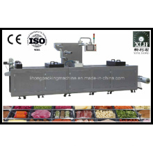 Máquina de envasado al vacío de alimentos cocidos de estiramiento continuo automático completo Dlz-420